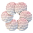 thumbnail image 7 of Yayeee 6 PCS Drink Coasters with Holder Set Woven Absorbent Round Tabletop Hot Pad, Light Blue Gradient, 7 of 7