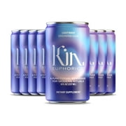Lightwave by Kin Euphorics, Non Alcoholic Spirits, Ready to Drink, Nootropic, Botanic, Adaptogen Drink, Lavender-Vanilla, Ginger, and Birch, Calm the Mind and Mellow the Mood, 8 Fl Oz (8pk)