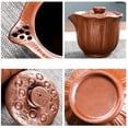 thumbnail image 4 of Tetera de Arcilla Morada Auténtica de 200 Ml, Tetera Portátil Anticalor , Infusor de Té de Belleza con Filtro Hecho A Mano, Color Naranja y Rojo, 4 of 7
