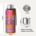 thumbnail image 7 of 20 Oz Pioneer Flower Coffee Tumbler Double Wall Insulated Stainless Steel Water Bottle | Metal Reusable Thermoses Flask with Cup Cap | Leak & Sweat Proof with Anti-Dust Lid, 7 of 7