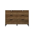 thumbnail image 2 of GALANO Lilay 6-Drawer Dresser (31.7 in. H x 46.5 in. W x 15.7 in. D) Knotty Oak, 2 of 5