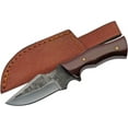 thumbnail image 5 of Sczo Supplies 6.25" Fixed Blade Full-Tang Carbon Steel Outdoor Utility Knife with Sheath, Brown Wooden Handle, 5 of 5
