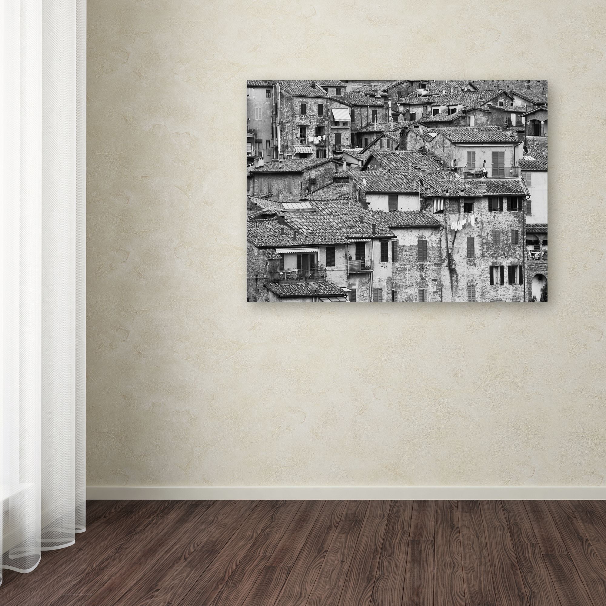 Trademark Fine Art "San Gimignano Texture" Canvas Art by Moises Levy