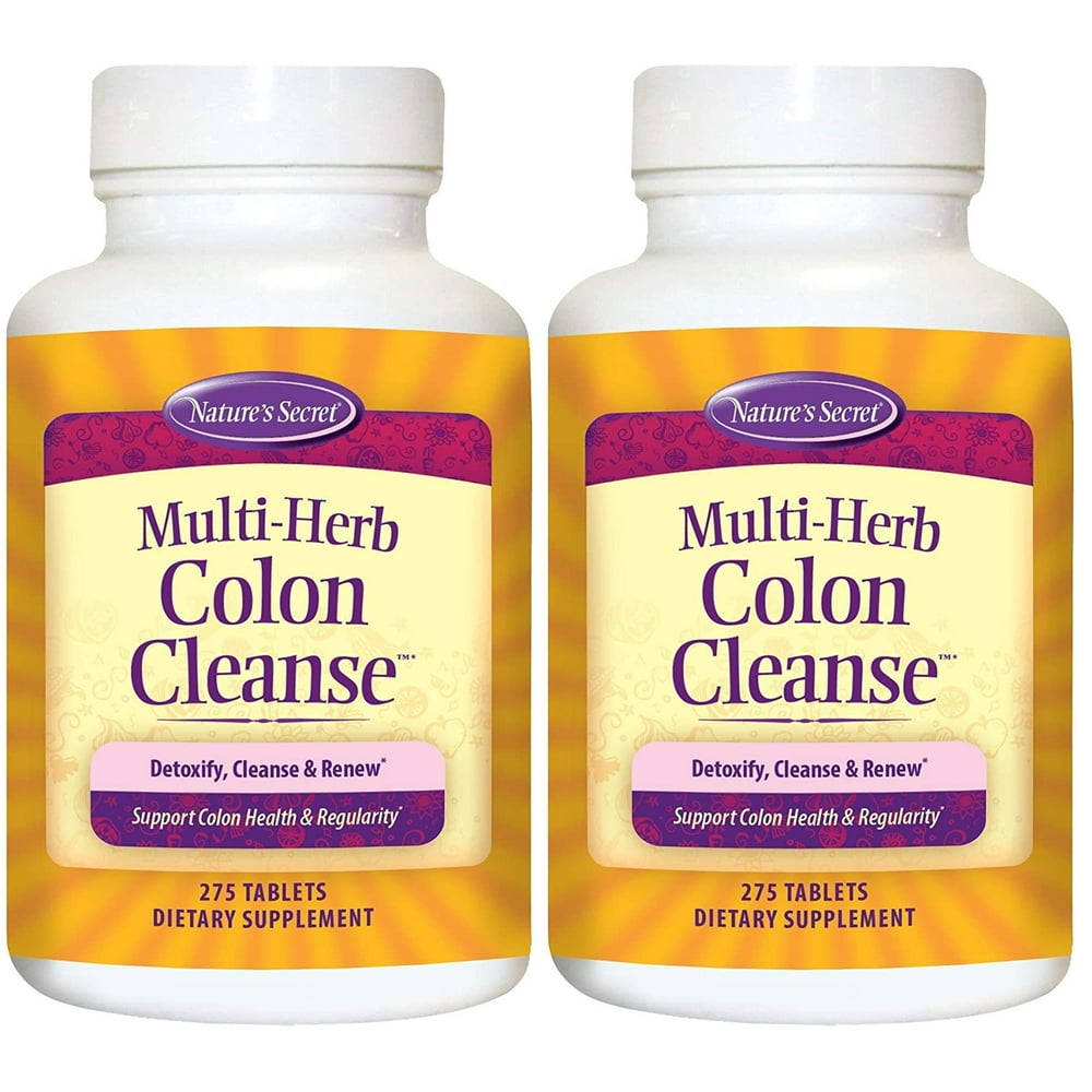 Nature's Secret MultiHerb Colon Cleanse 275 Ct 2 Packs