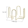 thumbnail image 2 of Soporte de posavasos vintage Uxcell de 3 piezas, soportes de metal dorado para posavasos redondos y cuadrados de 4.3 pulgadas, sostiene 8 posavasos., 2 of 5