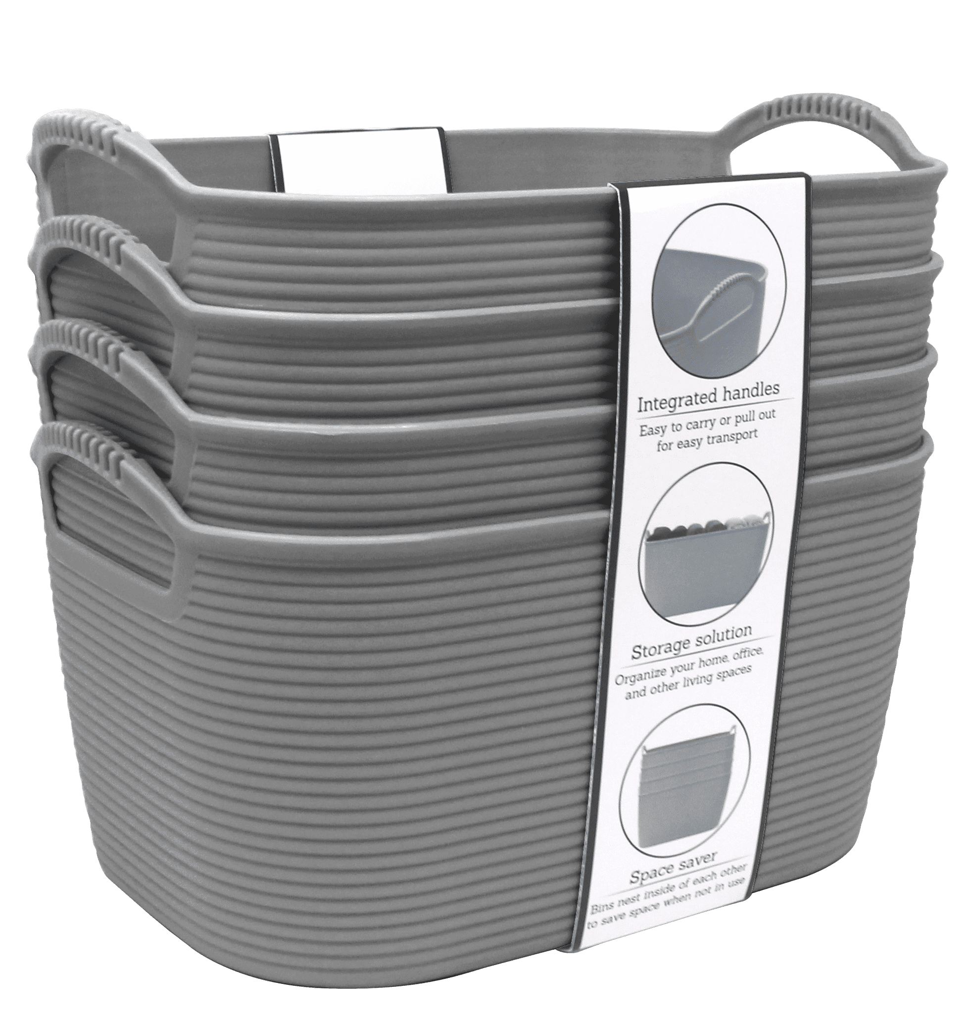 Heritage Living Storage Baskets for Organizing, Set of 4, Excellent