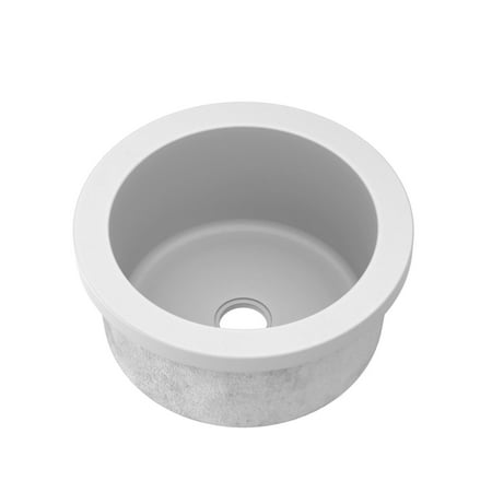 Native Trails Nsb1407 Nativestone 14 Undermount Single Basin Concrete Bar Sink - Pearl