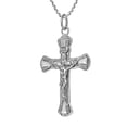 thumbnail image 6 of Intricate Detail Faithful Crucifix Cross Sterling Silver Necklace, 6 of 6