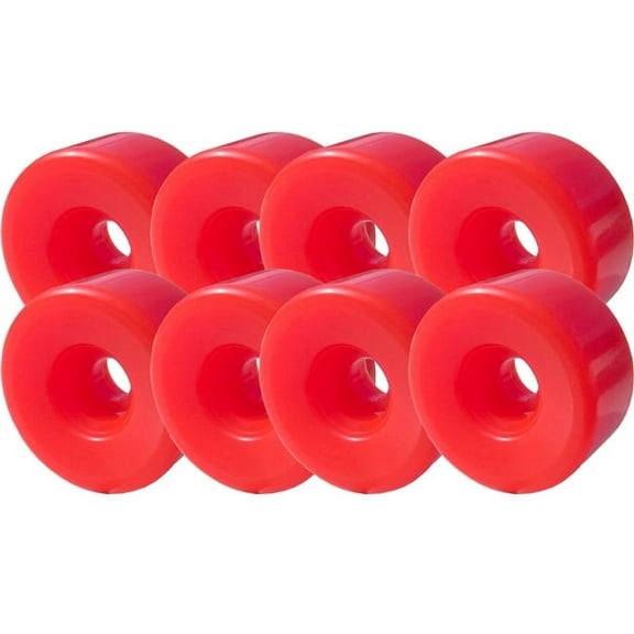 62mm x 32mm 97a ORANGE Roller Skate Quad Wheels SET (8)