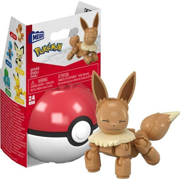 MEGA Pokémon Eevee Happy with Pokeball Building Toy Kits with Action Figure