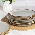 thumbnail image 3 of AmorArc Ceramic Plates Set of 6, 8.5 Inch Handmade Reactive Glaze Stoneware Plates set for Dessert, Salad, Appetizer, Dinner, Microwave & Dishwasher Safe, Scratch Resistant-Green Wheat, 3 of 9