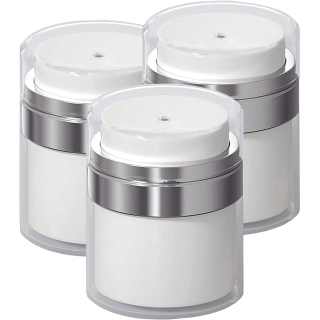 Bomba de vacío recargable de 30 ml, botella de crema portátil, dispensador de crema, bomba de vacío, recipiente de crema para viajes, sin aire, 3 piezas