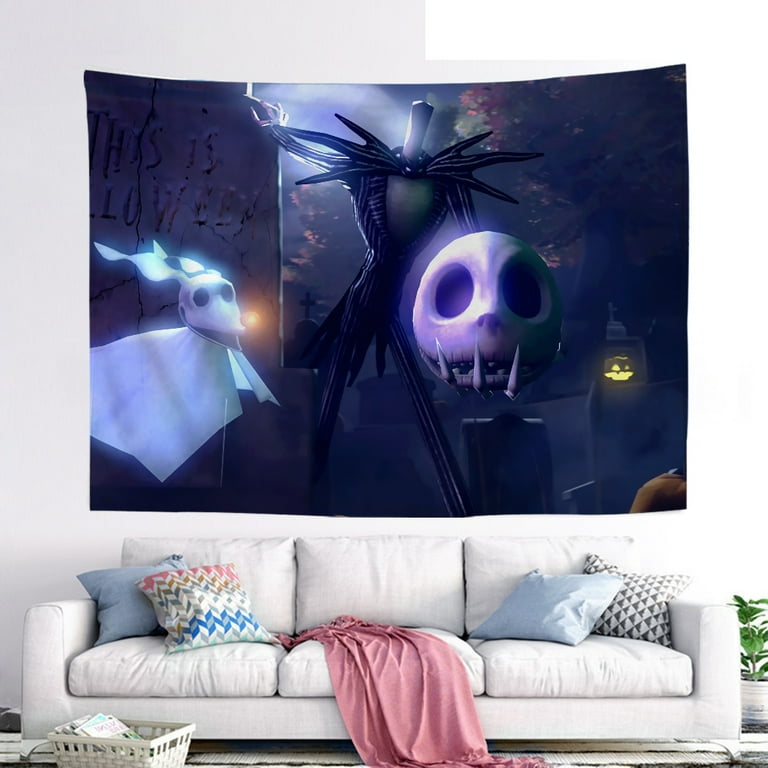 Jack skellington moon phase tapestry new arrivals