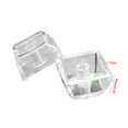 thumbnail image 3 of 10PCS Clear Keycaps Not Print Keycap Backlit Keycap for Mechanical Keyboard Durability PC 1.7mm Thickness, 3 of 9