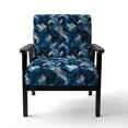 thumbnail image 4 of Designart "Minimalist White And Blue Polygons Geometric II" Upholstered Geometric Accent Chair and Modern & Contemporary Arm Chair - Multiple Color & Pattern, 4 of 7