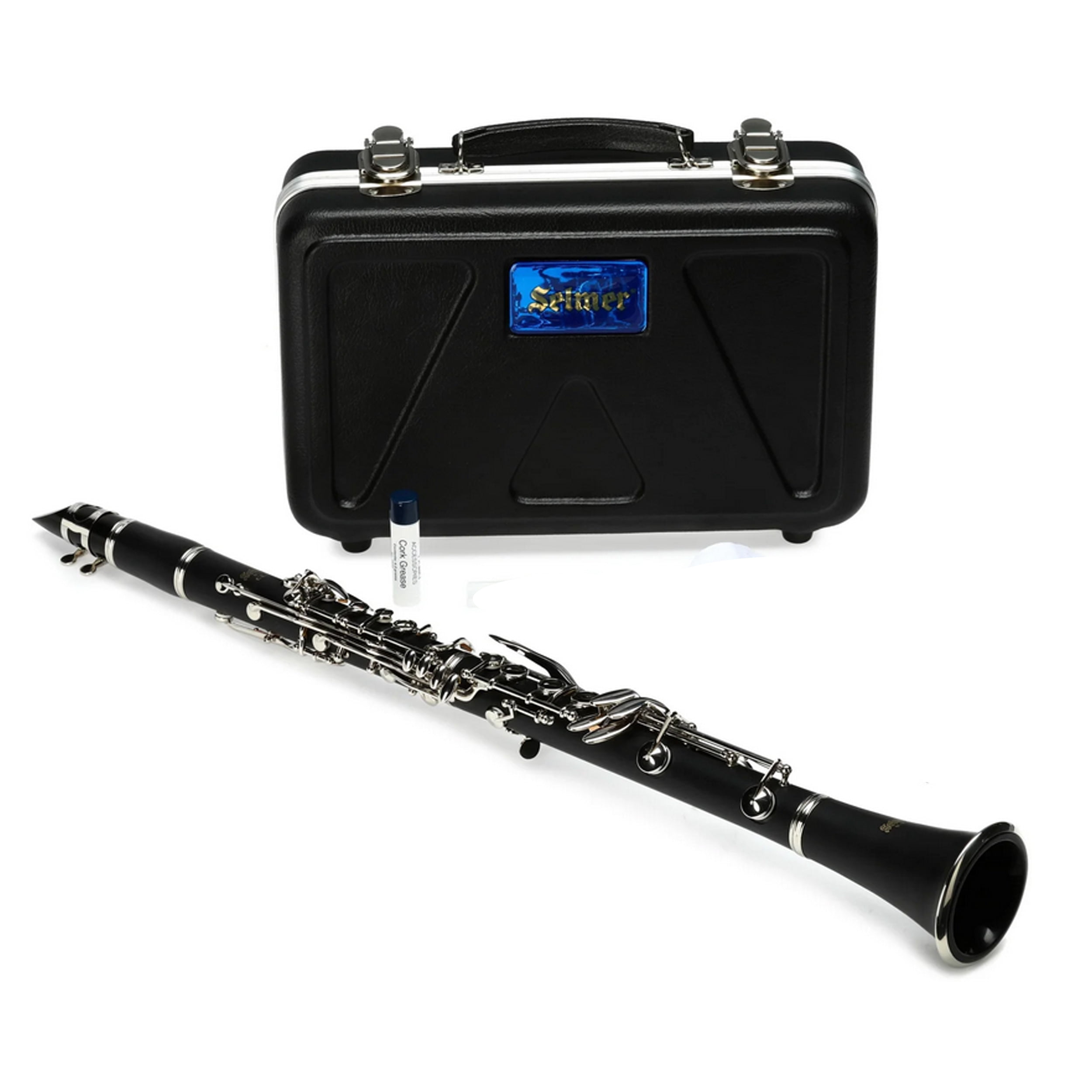 Selmer Selmer Soprano Clarinet in Bb, Standard, Nickel Plated Finish, ABS Case, Selmer R201 Mouthpiece Nickel Keys