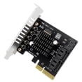 thumbnail image 1 of Tarjeta controladora PCI-E SATA 3,0, Chip Jmb585, compatible con recorte en cascada para PC de escritorio, 1 of 6