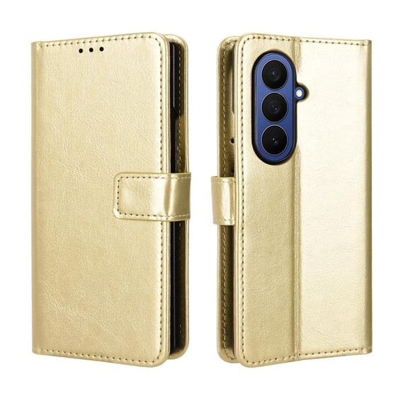 Flip Case for Samsung galaxy Z Fold 7 All-in-One Wallet Multifunctional Folio Flip Cover with Card Holder and Detachable Wrist Strap