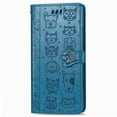 thumbnail image 3 of Étui à Rabat pour FOXDOCK OPPO A52 / A72 / A92, Chat Chien en Relief PU Cuir avec Fentes pour Cartes, Support, 3 of 6
