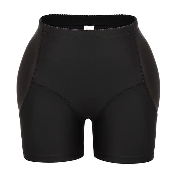 TANGNADE Hipster Panties for Women Waist Underwear Hip Enhancer Pads Control Firm Shapewear Thigh Slimmer Padded Underwear Black