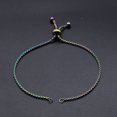 thumbnail image 4 of 10 pc Adjustable Ion Plating(IP) 201 Stainless Steel Slider Bracelets Making Box Chain Bolo Bracelets Making Rainbow Color Single Chain Length: 11.5cm, 4 of 4