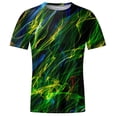 thumbnail image 4 of Waiimak Hommes Mode Décontractée Impression Sport Manches Courtes Été Décontractée Tops, 4 of 5
