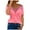 Hot Pink, variant on Odeerbi Womens Tops Dressy Casual Blouse Shirts Off The Shoulder Trendy V-Neck Lace Patchwork Solid Caims Top Yellow