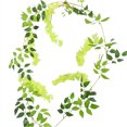 thumbnail image 1 of Monstrate Vides de glicinia artificiales ecológicas para decoración de jardín o hogar flores artificiales de bajo mantenimiento para Plantas Artificiales Blanco Alambre de hierro, 1 of 6