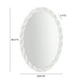 thumbnail image 6 of Agnes Cream Oval Mirror, 6 of 6