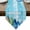 Blue, variant on Blue Surfboard Table Runner Linen Burlap Table Runner 36 Inches Small Summer Beach Tropical Coconut Tree Wooden Dresser Scarves for Kitchen Island Coffee Dining Room Party Holiday Decor 13"x36"