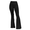 thumbnail image 5 of AILIYIL Flare Leggings For Women Retro Hippie High Waisted Wide Leg With Pockets Long Flare Pants High Waisted Yoga Pants (Black,M), 5 of 5
