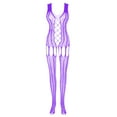 thumbnail image 2 of Women Fishnet Bodystocking Crotchless Bodysuit Exotic Lingerie One Piece Lace Bodysuit Soft Nightwear, 2 of 5