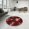 thumbnail image 4 of Ahgly Company Machine Washable Indoor Square Transitional Grapefruit Red Area Rugs, 8' Square, 4 of 7