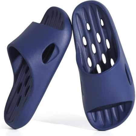 

EISHOW Mens Shower Shoes With Holes Dry Quickly Bath Slippers Womens Non Slip Indoor Home Bedroom Pool Spa Guest College Dorm