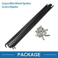thumbnail image 4 of Unique Bargains Bicycle Spokes 14G Bike Wheel Spokes 304 Stainless Steel 1 Set Black-159mm, 4 of 7