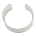 thumbnail image 2 of White Sterling Silver bracelet Bangle Hammered 39.5 mm, 2 of 3