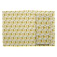 thumbnail image 2 of S4Sassy Gold Stripe & Diamond Geometric Everyday Washable Placemats With Napkins Dining Table Decor, 2 of 3