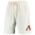 thumbnail image 2 of Men's Concepts Sport Oatmeal Arizona Diamondbacks Mainstream Terry Tri-Blend Shorts, 2 of 3