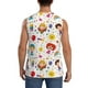 thumbnail image 4 of Fotbe Childrens Party Men's Camiseta sin Mangas Estampada para Hombres, Playera Casual para Gimnasio, Entrenamiento, Playa-Large, 4 of 7