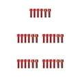 thumbnail image 1 of fastboy Lot de 6 Vis de Potence de Vélo en Acier Inoxydable Montage Hexagonal avec Accessoires de Rondelle Rouge M5x4+M6x2 5Ensemble, 1 of 6