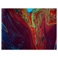 thumbnail image 2 of Mélange de Peinture Acrylique Abstraite Rouge Foncé - Art Abstrait sur Toile, 2 of 3