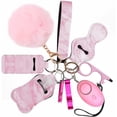 thumbnail image 1 of IFENG Safety Keychain Set for Women, 10 Pcs Safety Keychain Accessories, Self Defense Keychain Set with Personal Alarm, Pink, 1 of 6