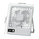 thumbnail image 3 of Ventilador, ventilador de techo, ventilador de escritorio, ventilador portátil, pantalla digital LED, ventilador de mesa recargable a batería, ventilador portátil plegable de 180 grados, 5 ajustes, ad, 3 of 9