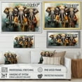thumbnail image 4 of Designart "Elephants Sacred African Wall art I" African Floater Framed Canvas Art Print, 4 of 7