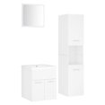 thumbnail image 3 of vidaXL Bathroom Furniture Set Indoor Storage Chipboard Multi Colours/Sizes, 3 of 115