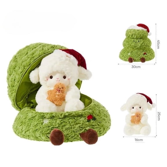 Cute Sheep Plush Toy, Soft Cozy Stuffed Animal, Fluffy Farm-Themed Plush Figure for Home Décor, Collecting & Gifting, Adorable Hugging Plush Doll for Birthdays & Special Occasions