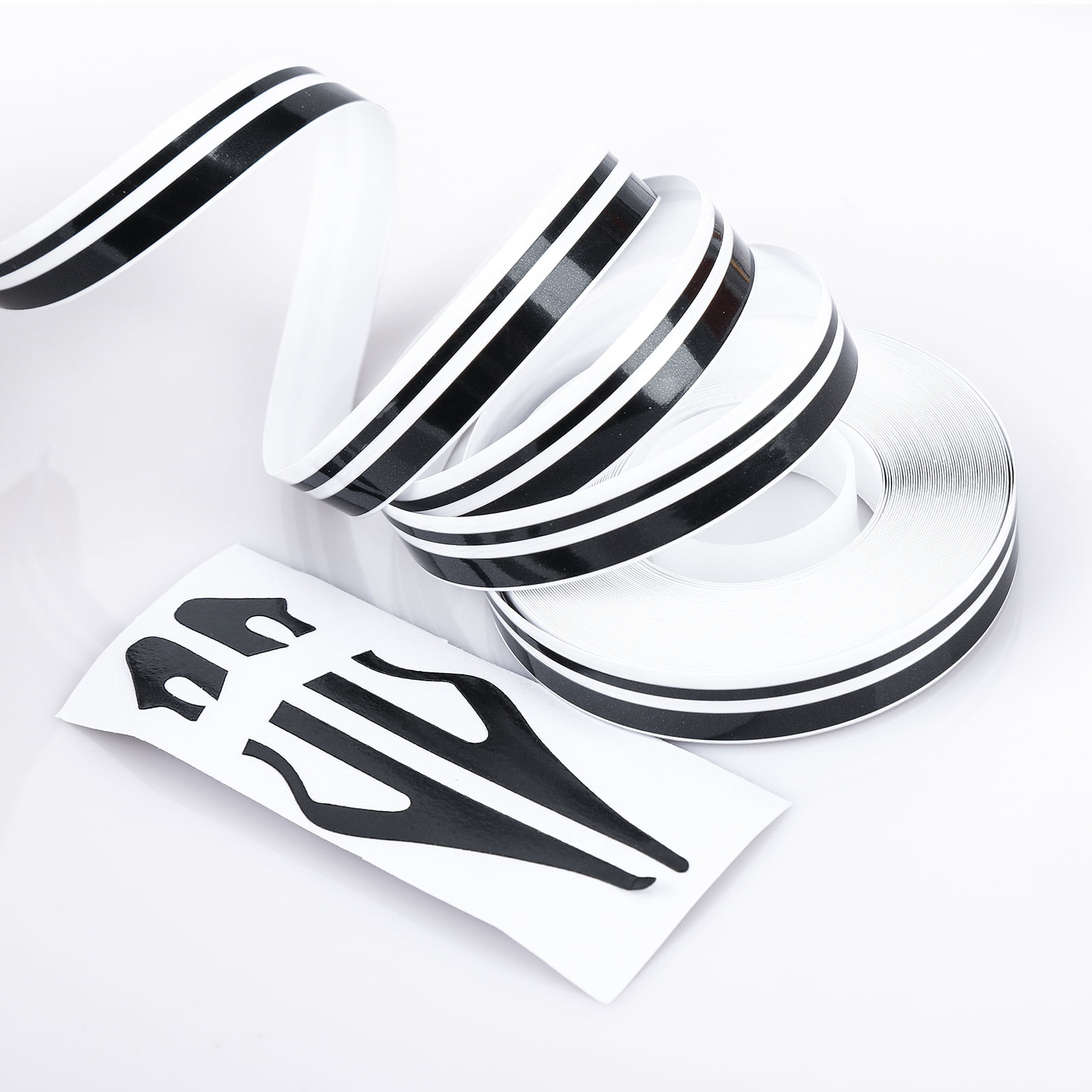 Double Pinstriping Pin Stripe Pinewood Derby Cars White