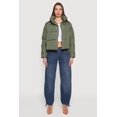thumbnail image 3 of Women's Almost Famous Mock Neck Zip Front Puffer Jacket, 3 of 5