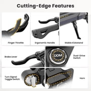 Adults Electric Scooter with 10''off-Road Tire, 2912W Peak Dual Motor, 40 MPH Top Speed, 71 Miles Max Range, 297 Lbs Max Load, IP54, Folding E-scooter with LED