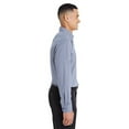 thumbnail image 3 of Devon & Jones DG535 Men's CrownLux Performance Tonal Mini Check Woven Dress Shirt-Navy-M, 3 of 3